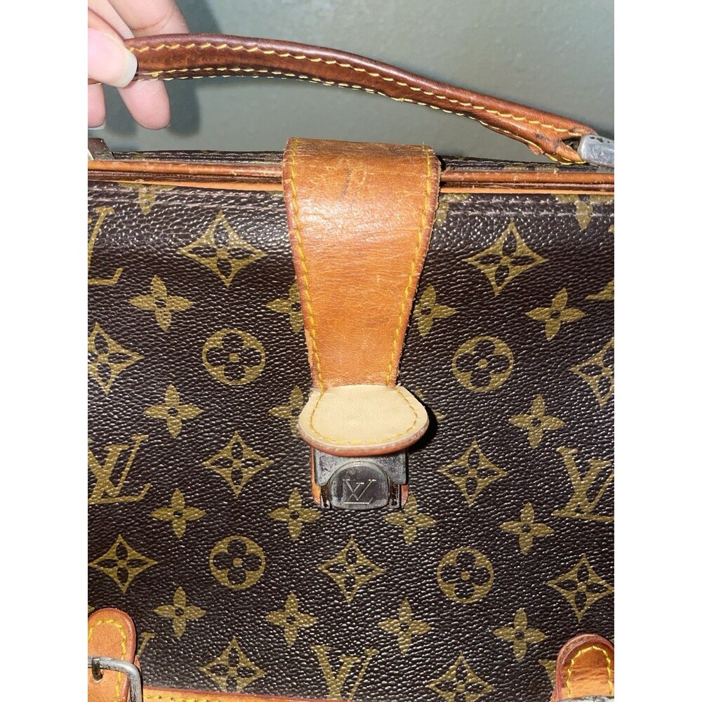 LOUIS VUITTON Antique Monogram Doctor Bag RARE Vintage - Picture 7 of 15